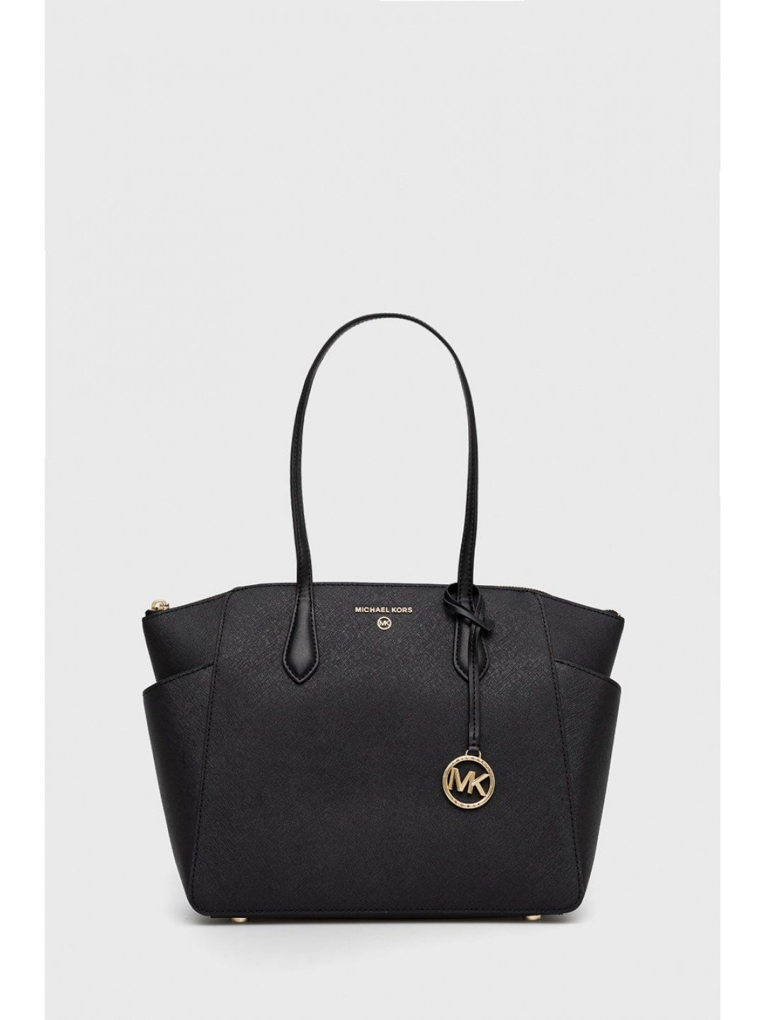 Kožená kabelka MICHAEL Michael Kors černá barva